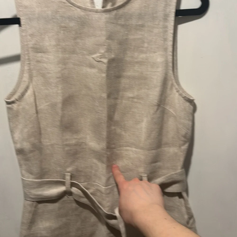 REFORMATION Naomi linen junpsuit tie waist size 4